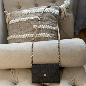 Michael Kors Brown Logo Crossbody